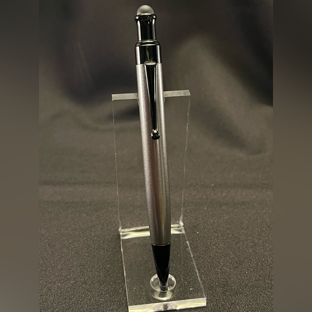 Monteverde One Touch Stylus Ballpoint Pen – Gunmetal Silver, Click Action